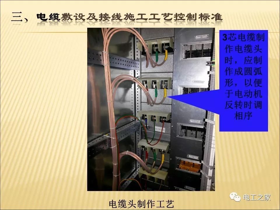 一條完成開關柜安裝，電纜橋架施工，電纜敷設及布線施工，照明配電箱施工