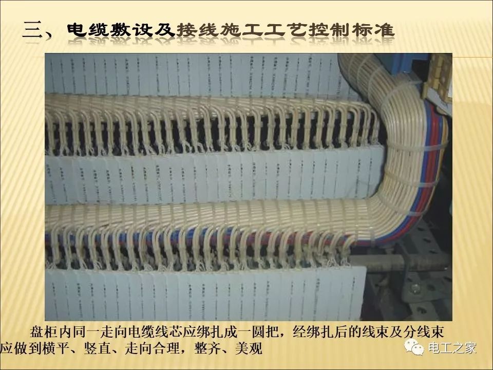 一條完成開關柜安裝，電纜橋架施工，電纜敷設及布線施工，照明配電箱施工