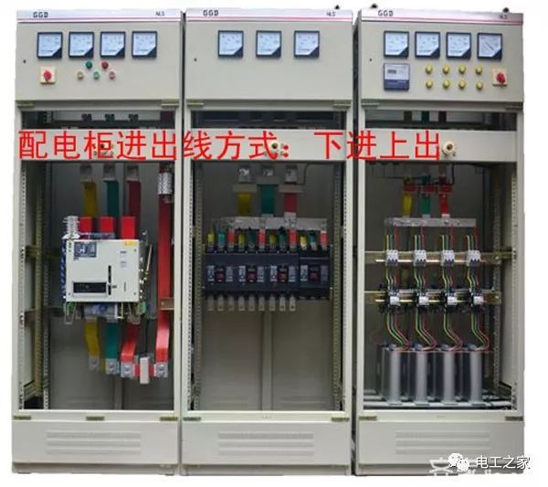 配電柜進線和出線原則:上入、下出、下入、上出、上入、上出、上入、上出、上入、下出