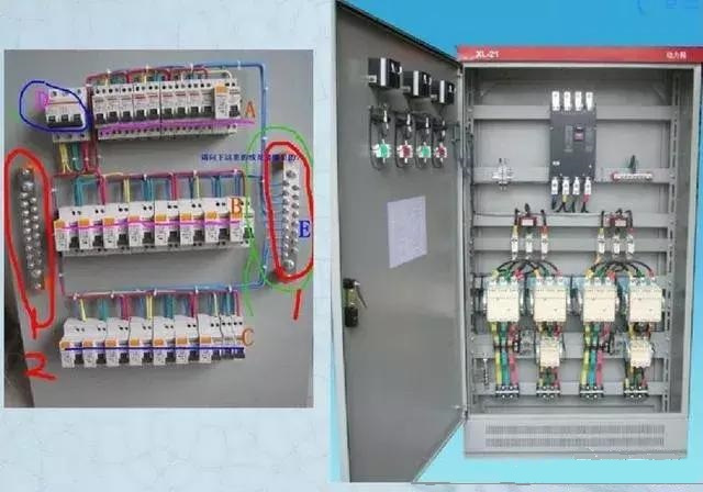 詳細說明了電氣設計中配電箱配電柜的接線圖。
