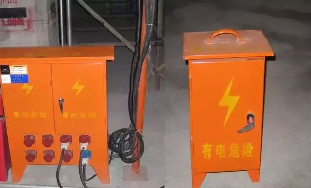 施工現場臨時用電配電箱及開關箱配置和使用說明，圖示詳圖
