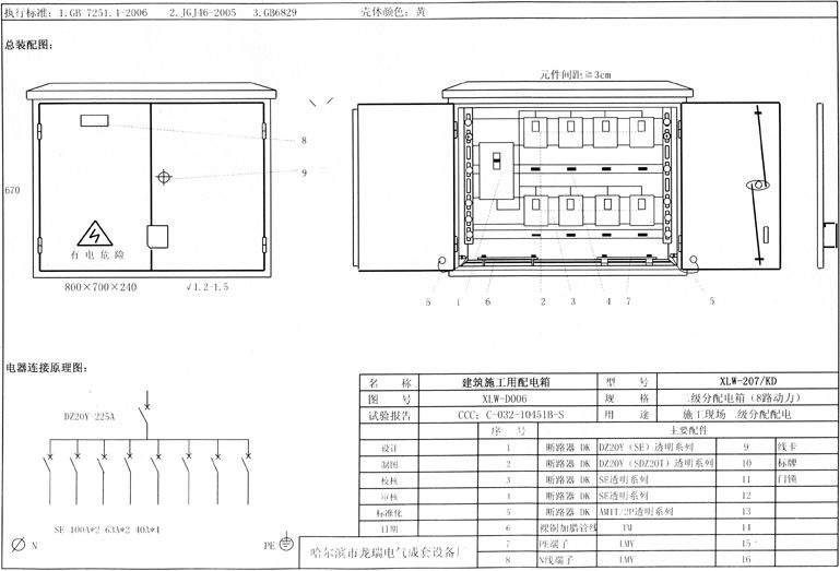 標準化示例|如何配置施工現場臨時用電配電箱(機柜)？